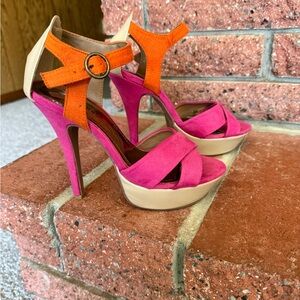 Call It Spring Pink and Orange Heels